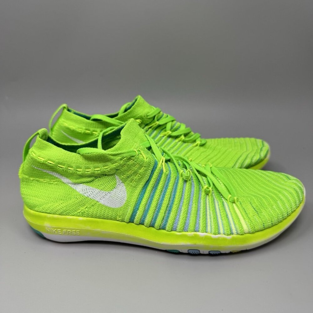 Nike Free Transform Flyknit Electric Green Women’s Size 7.5 Running sneakers